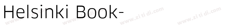 Helsinki Book字体转换